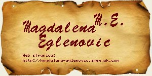 Magdalena Eglenović vizit kartica